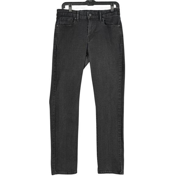 Levi's Black Mid Rise Skinny Original Riveted Classic‎ Jeans Womens Size 12 - Picture 1 of 9